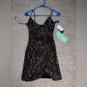 City Triangles Sequin Mini Dress